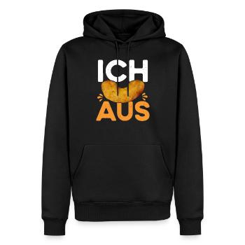 Ich Flip aus - Männer Premium Bio Hoodie - Schwarz - Vorne - Nico (187cm)