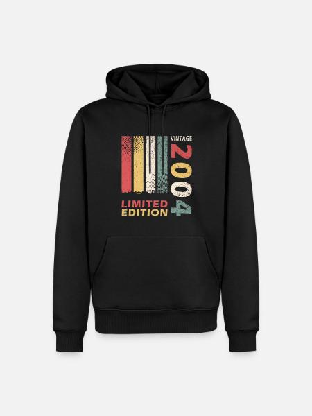 2004 - Limited Edition - Männer Premium Bio Hoodie - Schwarz