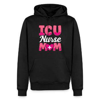 Intensive Care Nurse Mom Intensive Care - Men’s Premium Organic Hoodie - black - Front - Nico (187cm)