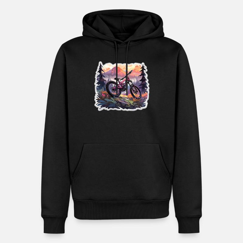 Descente VTT Descente VTT - Sweat à capuche Premium bio Homme - noir