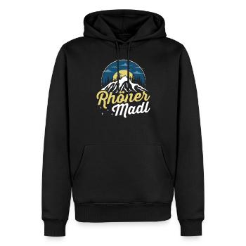 Rhöner Madl - Region Rhön Gebirge - Männer Premium Bio Hoodie - Schwarz - Vorne - Nico (187cm)