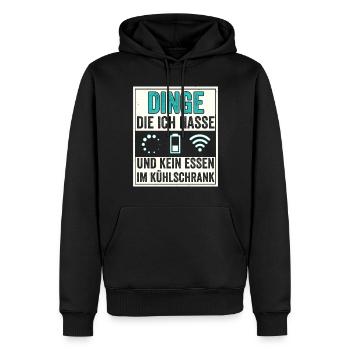 Die vier Reiter der modernen Apocalypse - Männer Premium Bio Hoodie - Schwarz - Vorne - Nico (187cm)