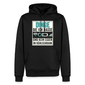 Die vier Reiter der modernen Apocalypse - Männer Premium Bio Hoodie - Schwarz - Vorne - Nico (187cm)