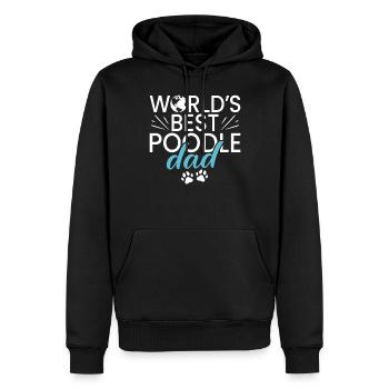 Cadeaux pour caniches - Sweat à capuche Premium bio Homme - noir - Devant - Nico (187cm)