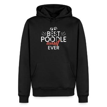 Cadeaux pour caniches - Sweat à capuche Premium bio Homme - noir - Devant - Nico (187cm)