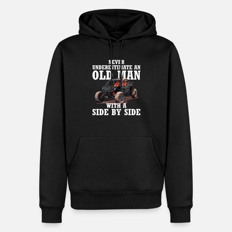 UTV SXS Racing - Sweat à capuche Premium bio Homme - noir