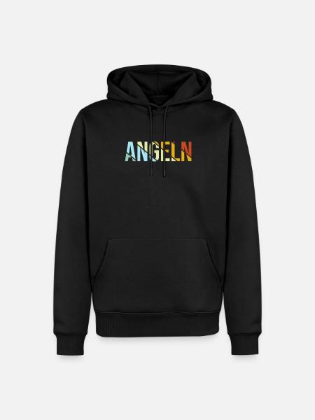 Fishing Retro - Men’s Premium Organic Hoodie - black