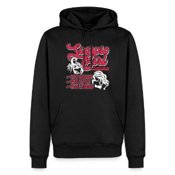 Scorpio Scorpio girl The Myth The Legend - Men’s Premium Organic Hoodie - black - Front - Nico (187cm)