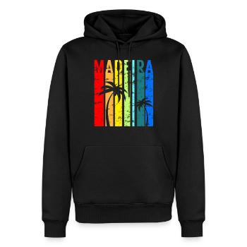 Madeira Urlaub Atlantik Insel Portugal Geschenk - Männer Premium Bio Hoodie - Schwarz - Vorne - Nico (187cm)