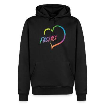 Cute Esthetician Skincare - Männer Premium Bio Hoodie - Schwarz - Vorne - Nico (187cm)