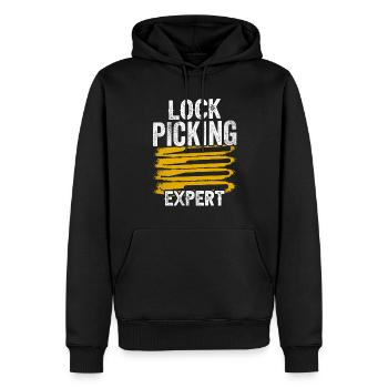 Lockpicking Experte Lock Picking Schloss Knacken - Männer Premium Bio Hoodie - Schwarz - Vorne - Nico (187cm)