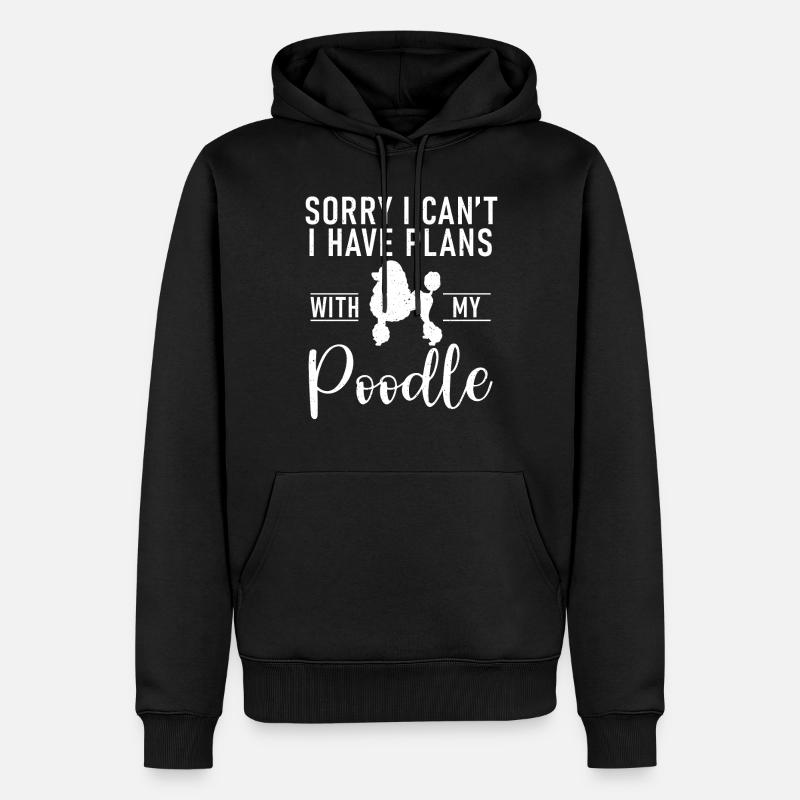 Pudel Geschenke - Männer Premium Bio Hoodie - Schwarz