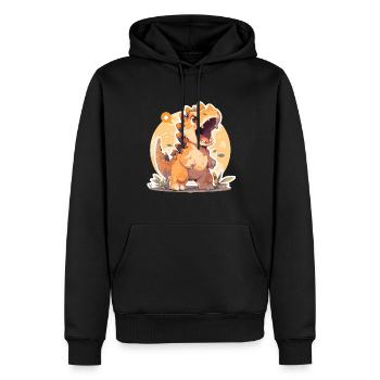 Dinsaurier Dino Baby Dinosaurier Baby - Männer Premium Bio Hoodie - Schwarz - Vorne - Nico (187cm)