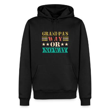 Bester Opa Aller Zeiten Großvater Gramps - Männer Premium Bio Hoodie - Schwarz - Vorne - Nico (187cm)