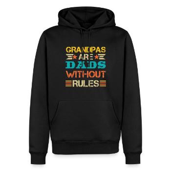 Bester Opa Aller Zeiten, Großvater, Gramps, - Männer Premium Bio Hoodie - Schwarz - Vorne - Nico (187cm)