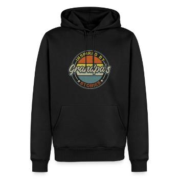 Bester Opa Aller Zeiten, Großvater, Gramps, - Männer Premium Bio Hoodie - Schwarz - Vorne - Nico (187cm)
