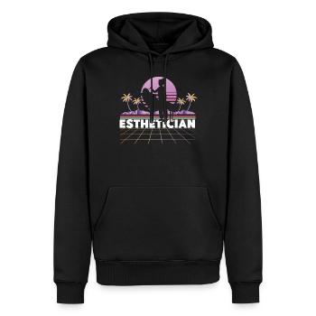 Cute Licensed Esthetician Skincare - Männer Premium Bio Hoodie - Schwarz - Vorne - Nico (187cm)