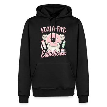 Cute Licensed Esthetician Skincare - Männer Premium Bio Hoodie - Schwarz - Vorne - Nico (187cm)