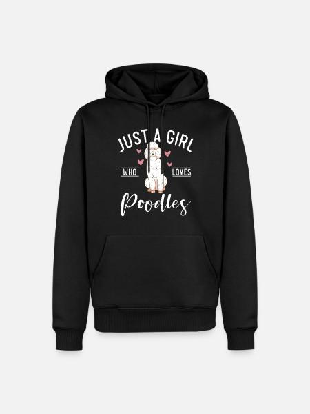 Poodle Gifts - Männer Premium Bio Hoodie - Schwarz