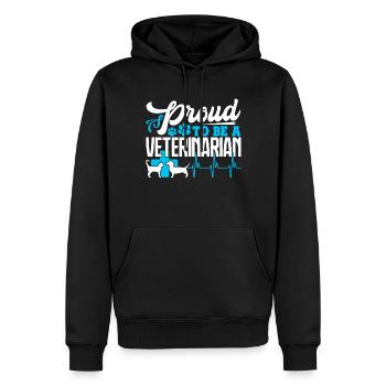 Veterinarian Proud To Be A Veterinarian - Men’s Premium Organic Hoodie - black - Front - Nico (187cm)