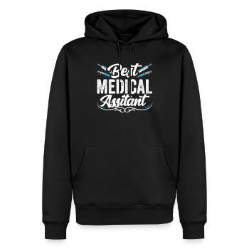 Bester Medizinischer Assistent Assistenz Beruf - Männer Premium Bio Hoodie - Schwarz - Vorne - Nico (187cm)