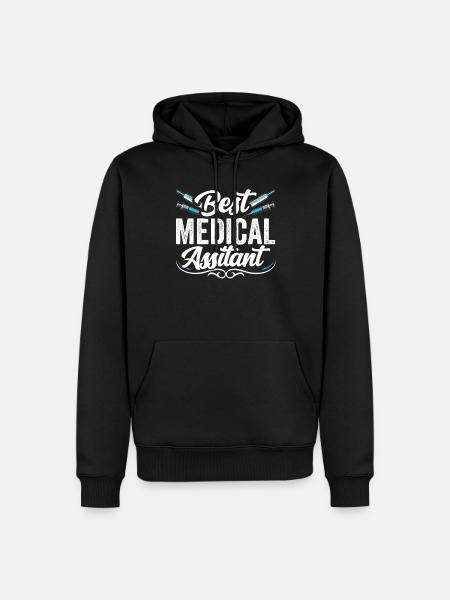 Bester Medizinischer Assistent Assistenz Beruf - Männer Premium Bio Hoodie - Schwarz