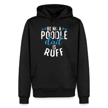 Poodle Gifts - Men’s Premium Organic Hoodie - black - Front - Nico (187cm)