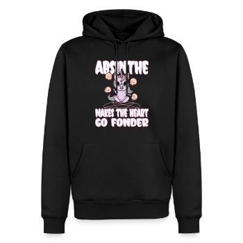 Satan Belzébuth Diable Gothique Pentagramme Mystique - Sweat à capuche Premium bio Homme - noir - Devant - Nico (187cm)