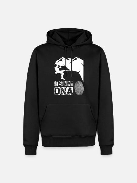 Grimper dans mon ADN - Sweat à capuche Premium bio Homme - noir