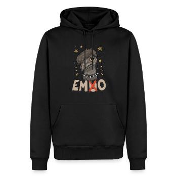 Emo Boy Emo Girl Emu Bird Emocore Punk Ästhetik - Männer Premium Bio Hoodie - Schwarz - Vorne - Nico (187cm)