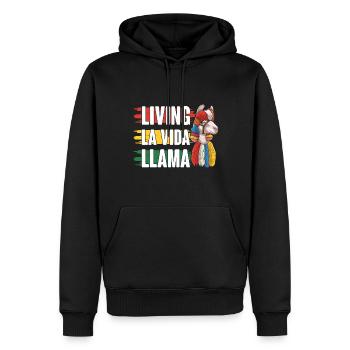 Bolivien Flagge Bolivianische Alpaka-liebhaber - Männer Premium Bio Hoodie - Schwarz - Vorne - Nico (187cm)