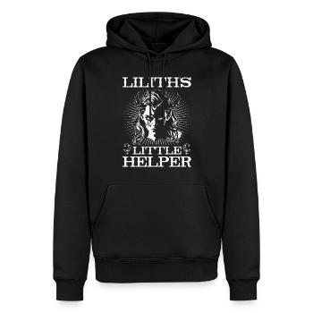 Lilith, Démon, Gothique, Mythologie, Folklore, - Sweat à capuche Premium bio Homme - noir - Devant - Nico (187cm)