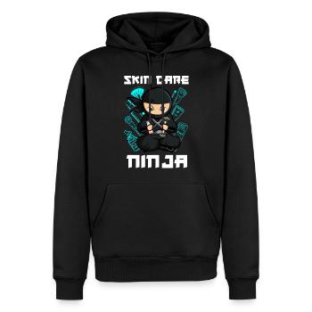 Cute Esthetician Skincare - Männer Premium Bio Hoodie - Schwarz - Vorne - Nico (187cm)