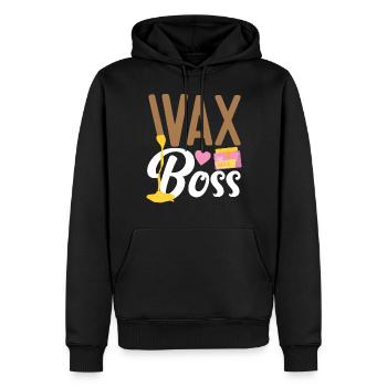 Cute Esthetician Skincare - Männer Premium Bio Hoodie - Schwarz - Vorne - Nico (187cm)