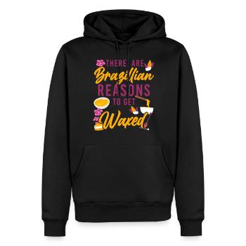 Cute Esthetician Skincare - Männer Premium Bio Hoodie - Schwarz - Vorne - Nico (187cm)