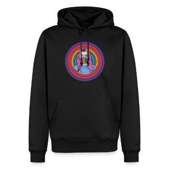 Lesben Gay Pride Bisexuell - Männer Premium Bio Hoodie - Schwarz - Vorne - Nico (187cm)