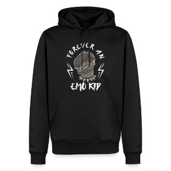 Emo Boy Emo Girl Emu Bird Emocore Punk Ästhetik - Männer Premium Bio Hoodie - Schwarz - Vorne - Nico (187cm)
