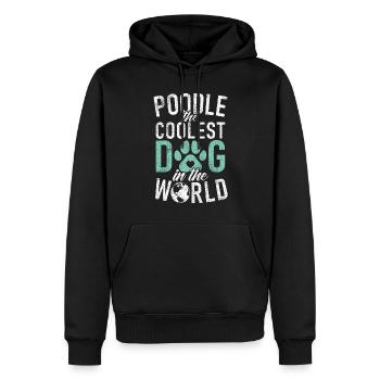 Poodle Gifts - Männer Premium Bio Hoodie - Schwarz - Vorne - Nico (187cm)