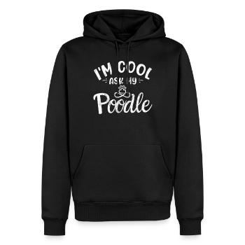 Poodle Gifts - Männer Premium Bio Hoodie - Schwarz - Vorne - Nico (187cm)