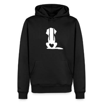 Dog Owner Dog Heart Baby Dog - Dog Puppy Dog Lover - Männer Premium Bio Hoodie - Schwarz - Vorne - Nico (187cm)