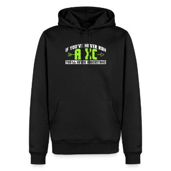 Xc-laufdesign Für Einen Xc-läufer - Sweat à capuche Premium bio Homme - noir - Devant - Nico (187cm)
