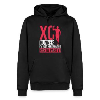 Xc-laufdesign Für Einen Xc-läufer - Sweat à capuche Premium bio Homme - noir - Devant - Nico (187cm)