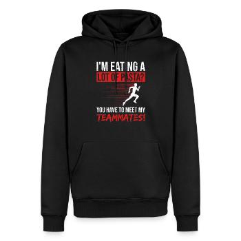Xc-laufdesign Für Einen Xc-läufer - Sweat à capuche Premium bio Homme - noir - Devant - Nico (187cm)