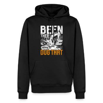 Baggerfahrer Been There Dug That - Männer Premium Bio Hoodie - Schwarz - Vorne - Nico (187cm)