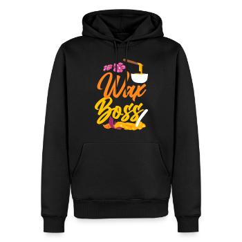 Cute Esthetician Skincare - Männer Premium Bio Hoodie - Schwarz - Vorne - Nico (187cm)