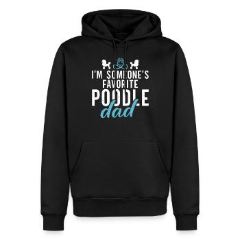 Poodle Gifts - Männer Premium Bio Hoodie - Schwarz - Vorne - Nico (187cm)