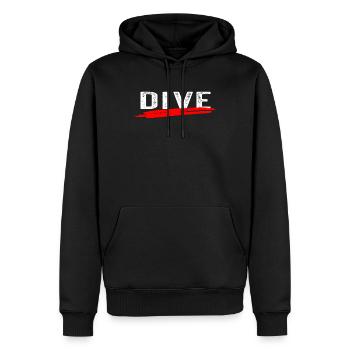 Diver Freediving Underwater Diving Dive - Männer Premium Bio Hoodie - Schwarz - Vorne - Nico (187cm)