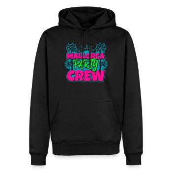 Malle Party Crew - Männer Premium Bio Hoodie - Schwarz - Vorne - Nico (187cm)