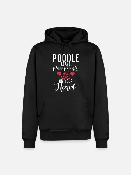 Poodle Gifts - Männer Premium Bio Hoodie - Schwarz