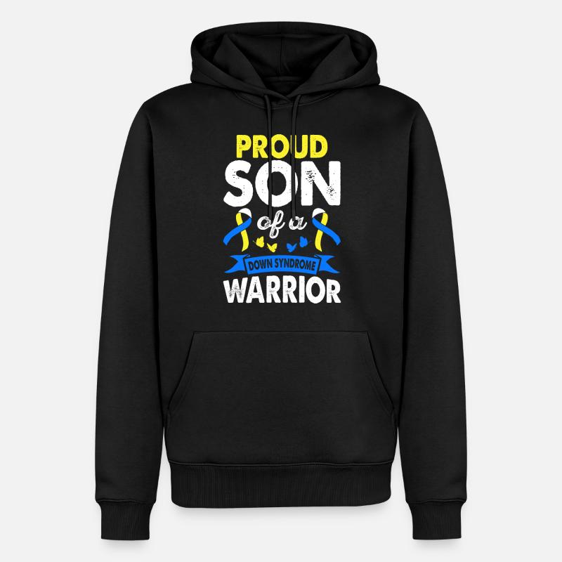 Fils de - Sweat à capuche Premium bio Homme - noir